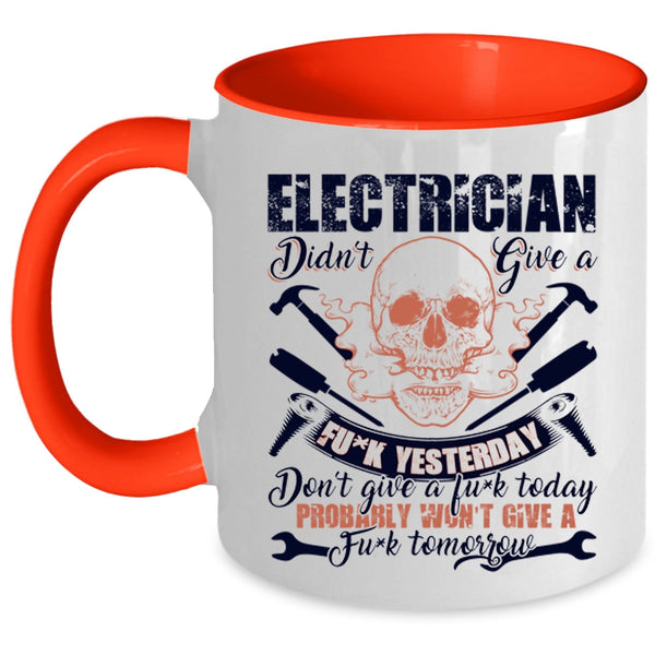 Cool Gift For Electricians Coffee Mug, Electrician Accent Mug