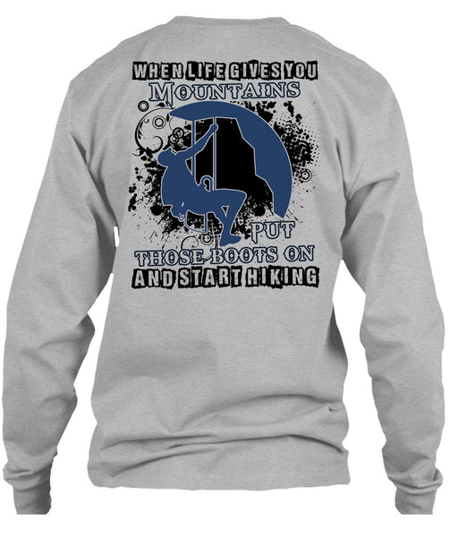 Start Hiking T Shirt, I Love Hiking T Shirt