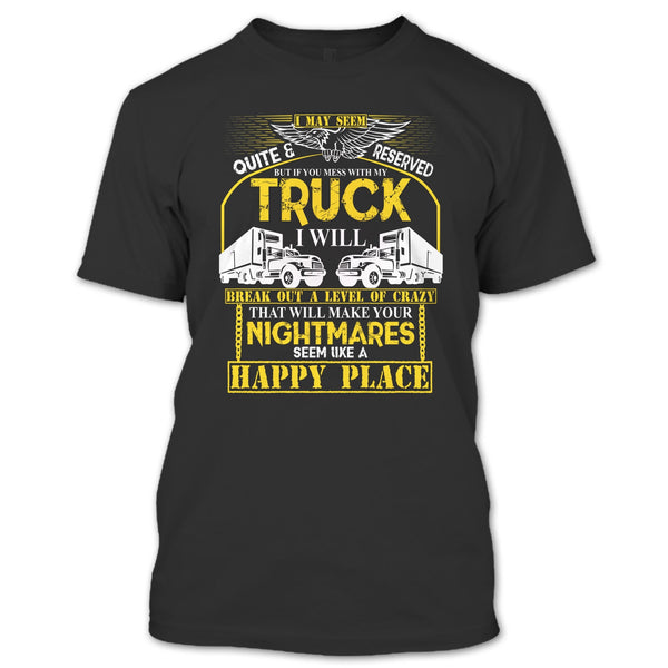 A black t-shirt with the shopify logo