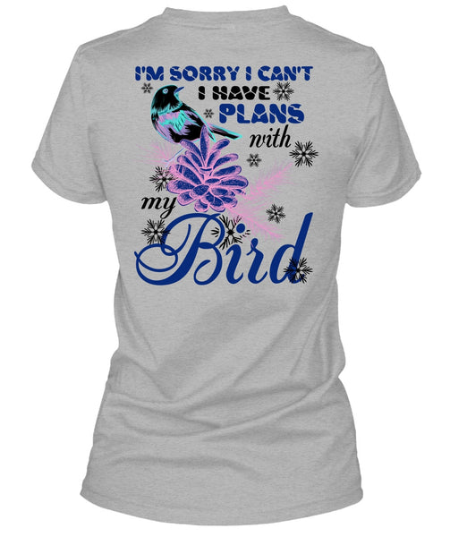 I Have Plans With My Bird T Shirt, Noel Christmas T Shirt