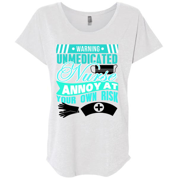 Warning Unmedicated Nurse T Shirt, I Love Nursing T Shirt, Awesome T-Shirts