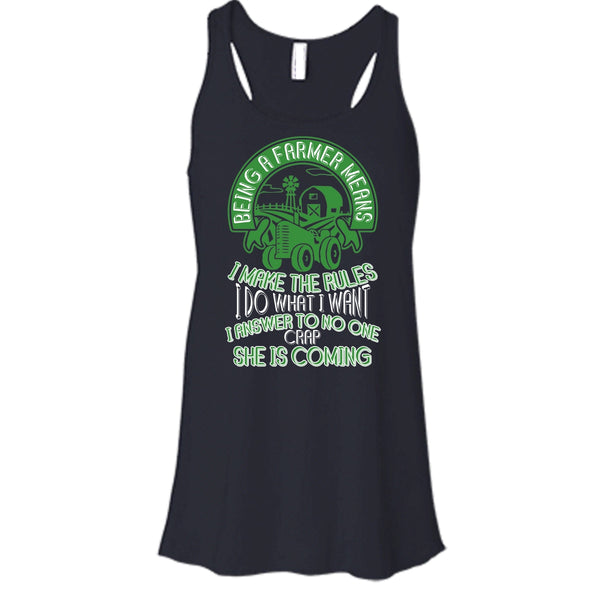 Being A Farmer T Shirt, Mean I Make The Rules T Shirt, Cool T Shirt