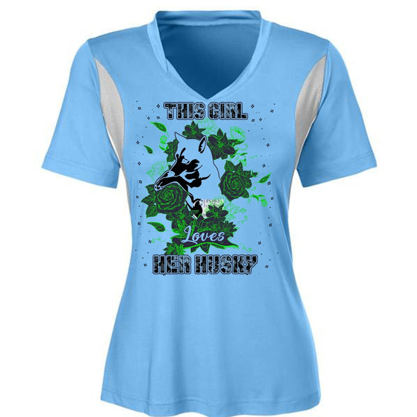 This Girl Loves Her Husky T Shirt, I Love Husky T Shirt, Awesome T-Shirts