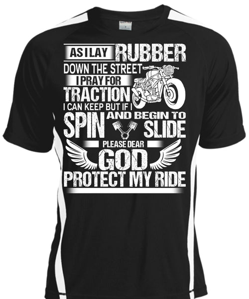 A black t-shirt with the shopify logo