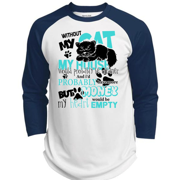 My House Would Probably Be Cleaner T Shirt, I Love My Cat T Shirt, Awesome T-Shirts  (Polyester Game Baseball Jersey)