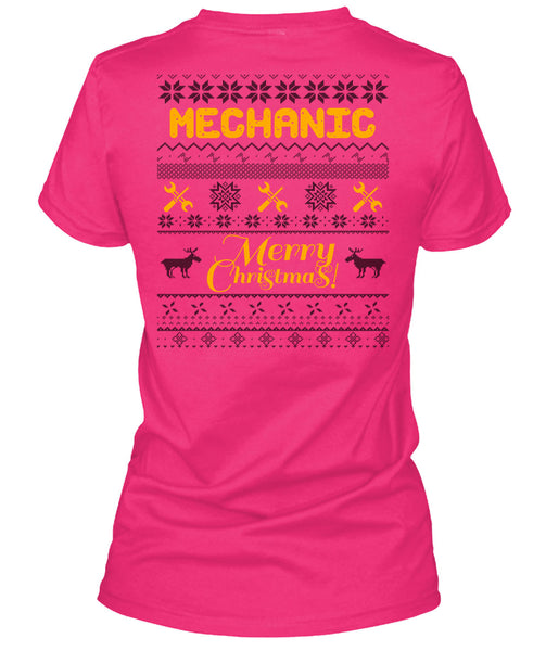 Mechanic Merry Christmas T Shirt, I Love Mechanic T Shirt