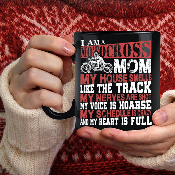 I Am A Motocross Mom Coffee Mug, Funny Gift For Mom Coffee Cup