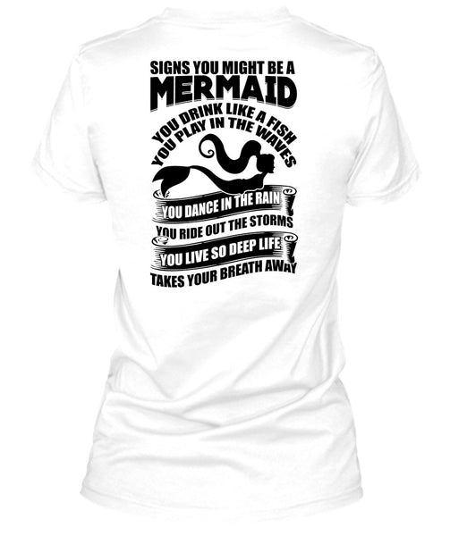Signs You Might Be A Mermaid T Shirt, I Love Fishing T Shirt