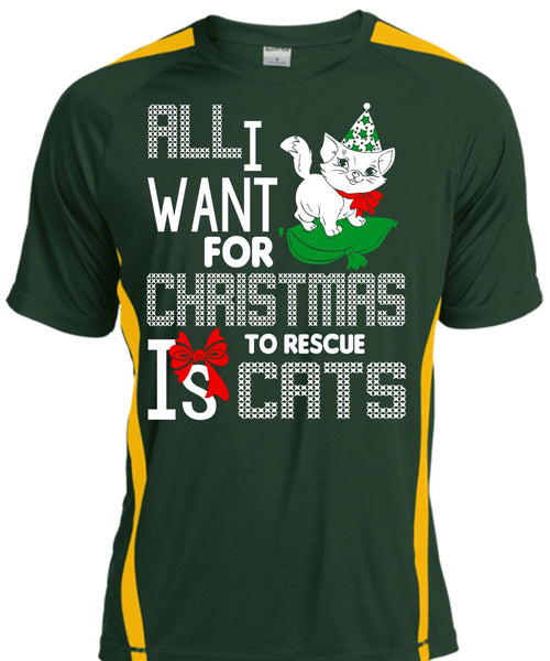 All I Want For Christmas To Rescue Is Cats T Shirt, Pet My Cat T Shirt, Cool Shirt