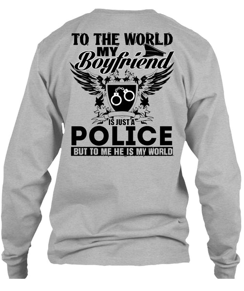 My Boyfriend Is Just A Police T Shirt, I Love Police T Shirt