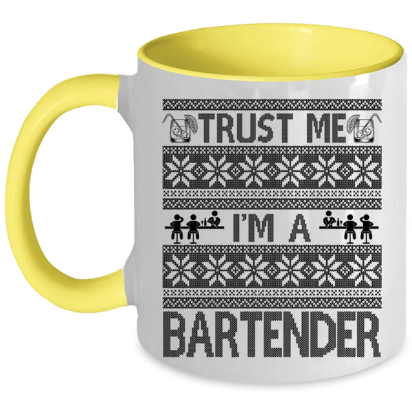 Cute Bartender Coffee Mug, Trust Me I'm A Bartender Accent Mug