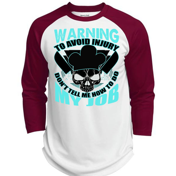 Warning To Avoid Injury T Shirt, I Love Cooking T Shirt, Awesome T-Shirts  (Polyester Game Baseball Jersey)