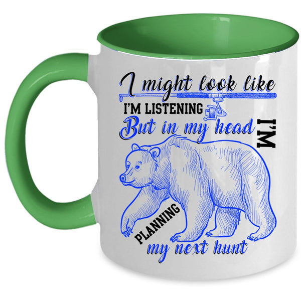 Cool Hunter Coffee Mug, In My Head I'm Planning My Next Hunt Accent Mug