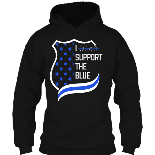 A black t-shirt with the shopify logo