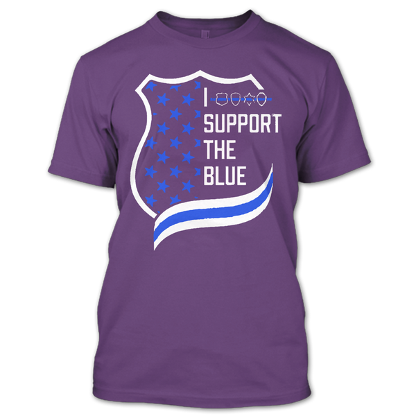 A black t-shirt with the shopify logo