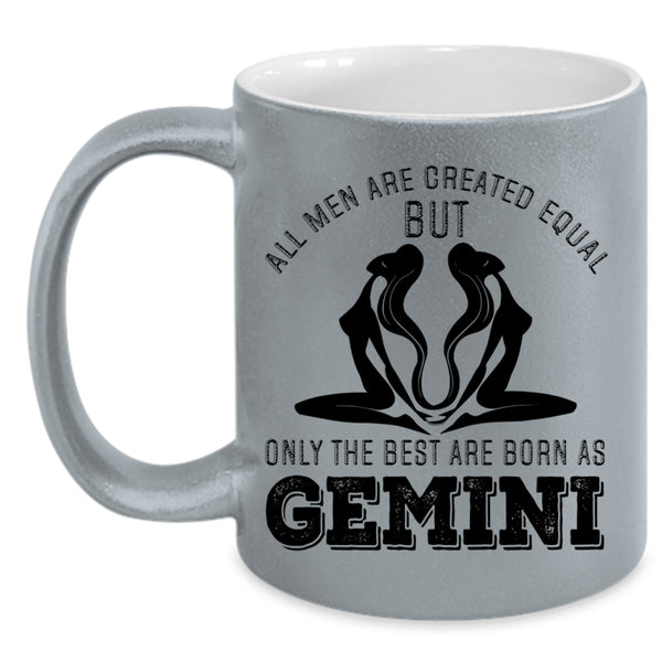 Gift For Dad Coffee Mug, The Best Men Are Born As Gemini Accent Mug