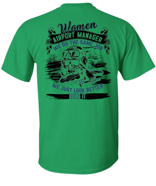 Women Aiport Manager T Shirt, I Love Manager T Shirt