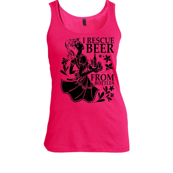 I Rescue Beer From Bottles T Shirt, I Love Drink Tank Top