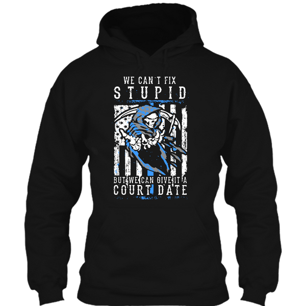 A black t-shirt with the shopify logo