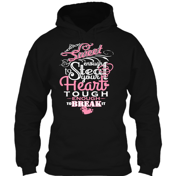 A black t-shirt with the shopify logo