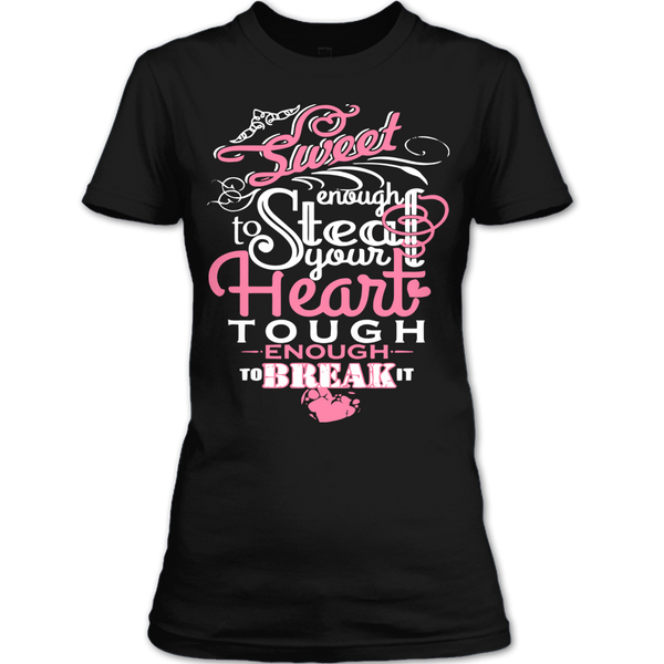 A black t-shirt with the shopify logo