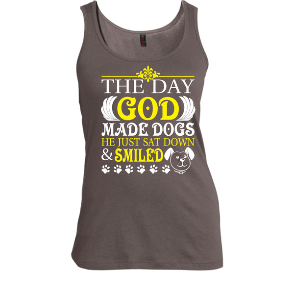 The Day God Made Dog T Shirt, He Just Sat Down & Smiled T Shirt, Cool T Shirt