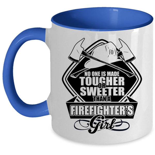 Beautiful Wife Coffee Mug, Firefighter's Girl Accent Mug
