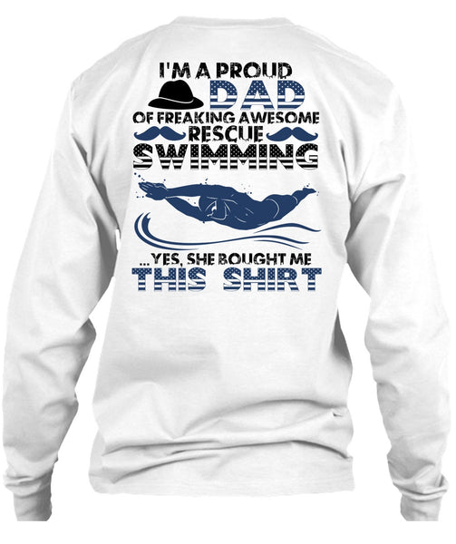 I'm A Proud Dad T Shirt, Rescue Swimming T Shirt