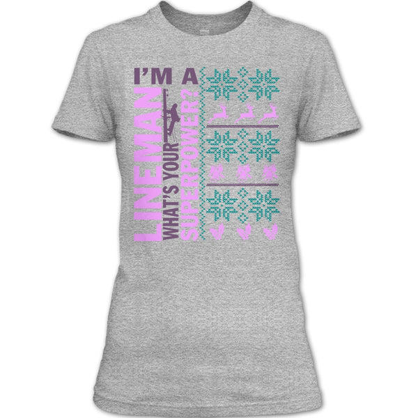 I'm A Lineman T Shirt, Lineman Merry Christmas T Shirt