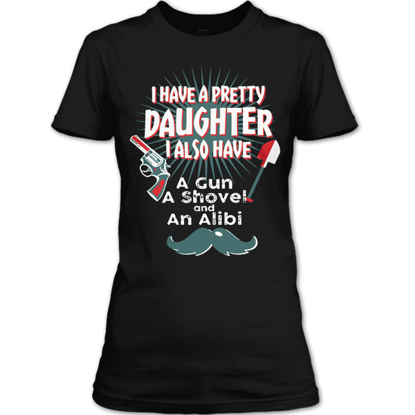 A black t-shirt with the shopify logo