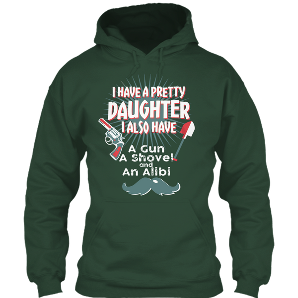 A black t-shirt with the shopify logo