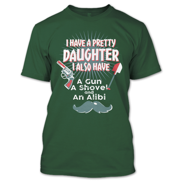 A black t-shirt with the shopify logo