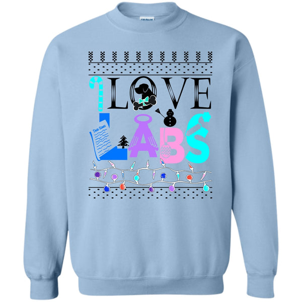 Dog Merry Christmas T Shirt, I Love Labs Sweatshirt