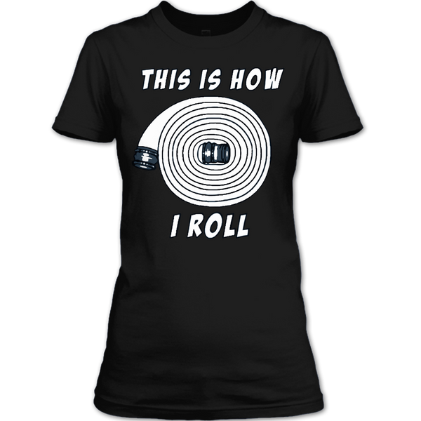 A black t-shirt with the shopify logo