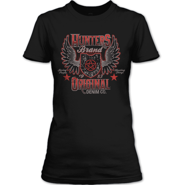 A black t-shirt with the shopify logo