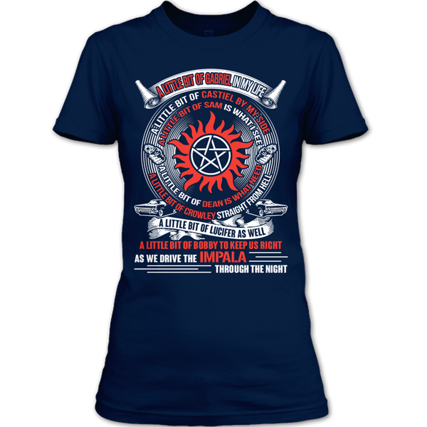 A black t-shirt with the shopify logo