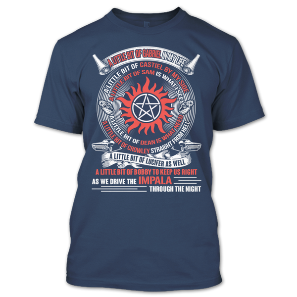 A black t-shirt with the shopify logo