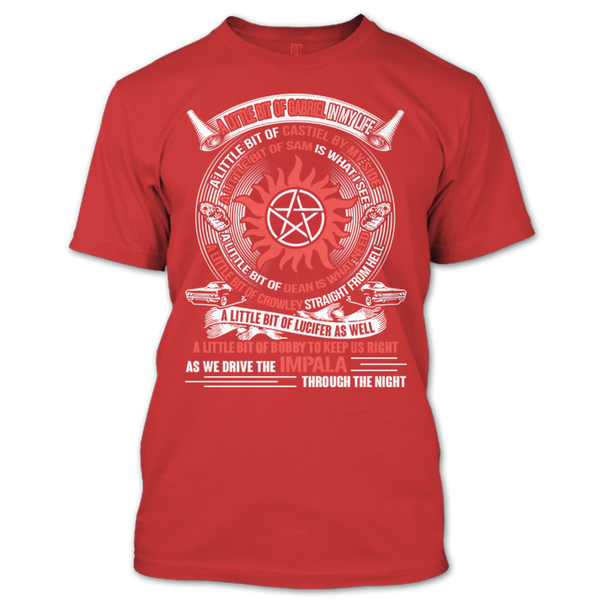 A black t-shirt with the shopify logo