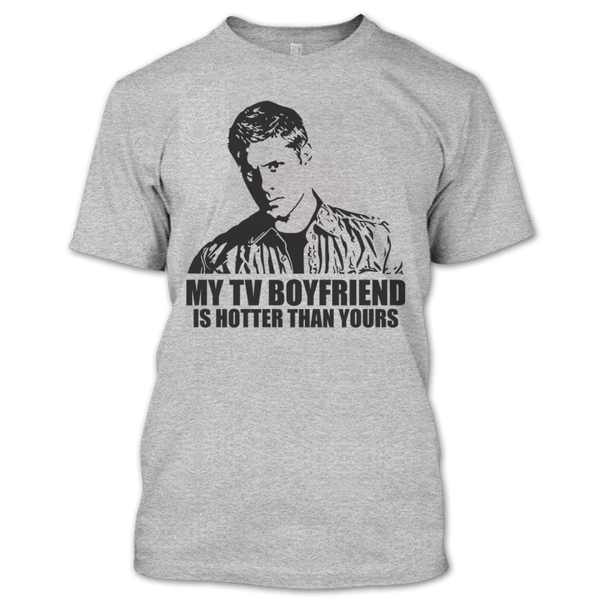 A black t-shirt with the shopify logo