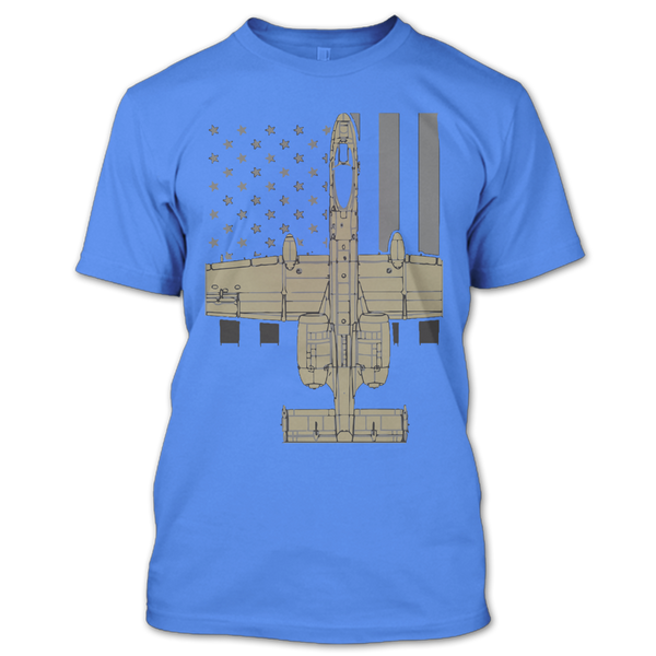 A black t-shirt with the shopify logo