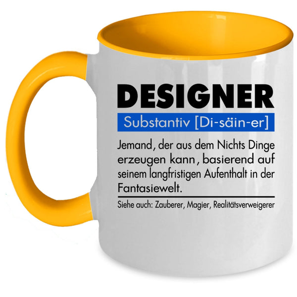 Cool Gift For Designer Coffee Mug, Designer Accent Mug