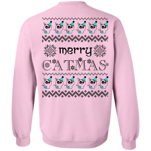 Happy New Year T Shirt, Merry Catmas Sweatshirt