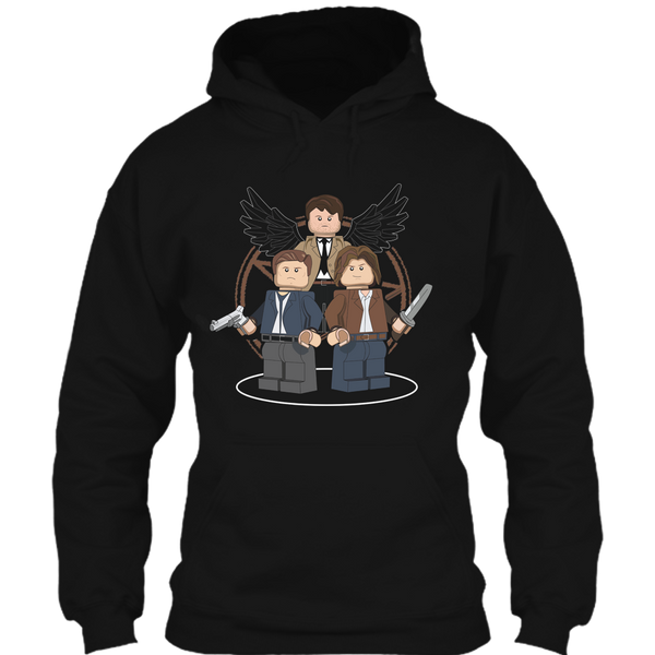 A black t-shirt with the shopify logo