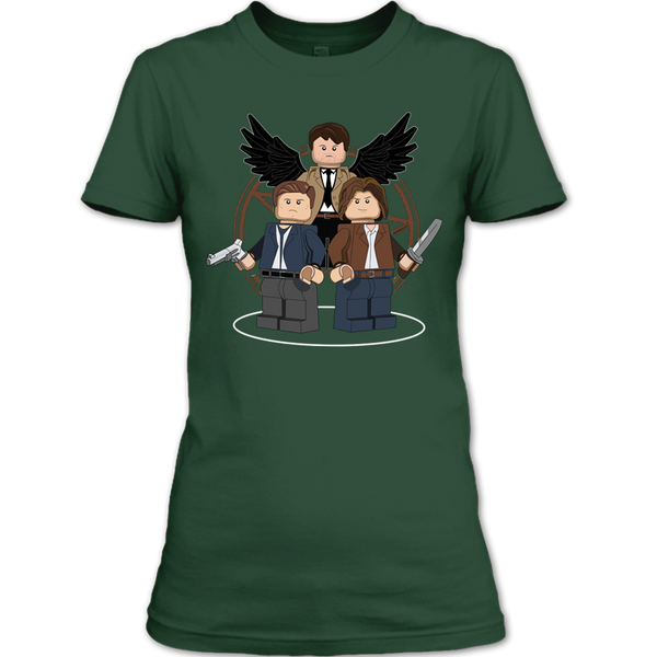 A black t-shirt with the shopify logo