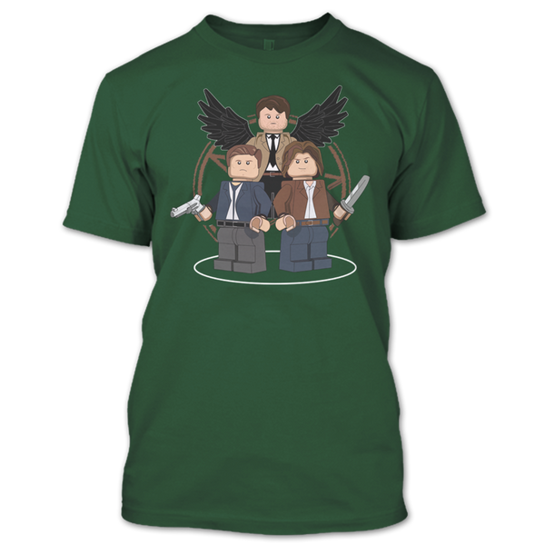 A black t-shirt with the shopify logo