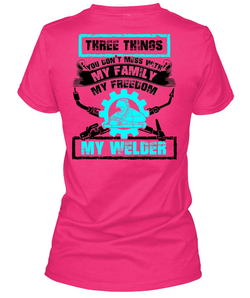 My Family My Freedom My Welder T Shirt, I Love Welding T Shirt