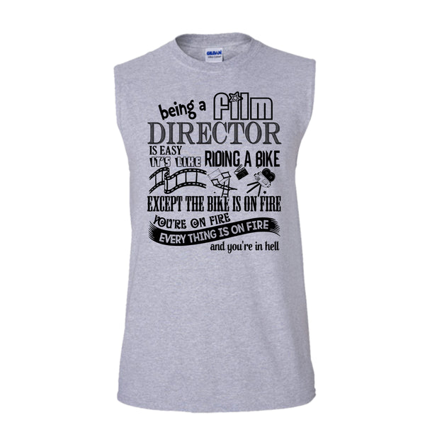 Being A Film Director T Shirt, Coolest Film Director T Shirt, Awesome t-shirts (Men's Cotton Sleeveless)