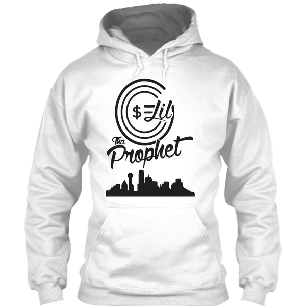 A black t-shirt with the shopify logo