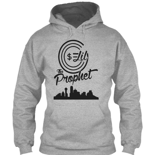 A black t-shirt with the shopify logo