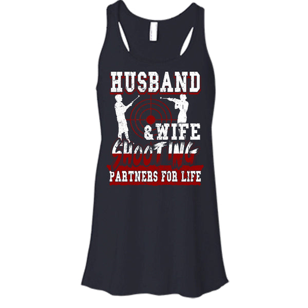 Husband & Wife T Shirt, Shooting Partners For Life T Shirt, Cool T Shirt